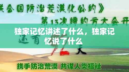 独家记忆讲述了什么,独家记忆说了什么